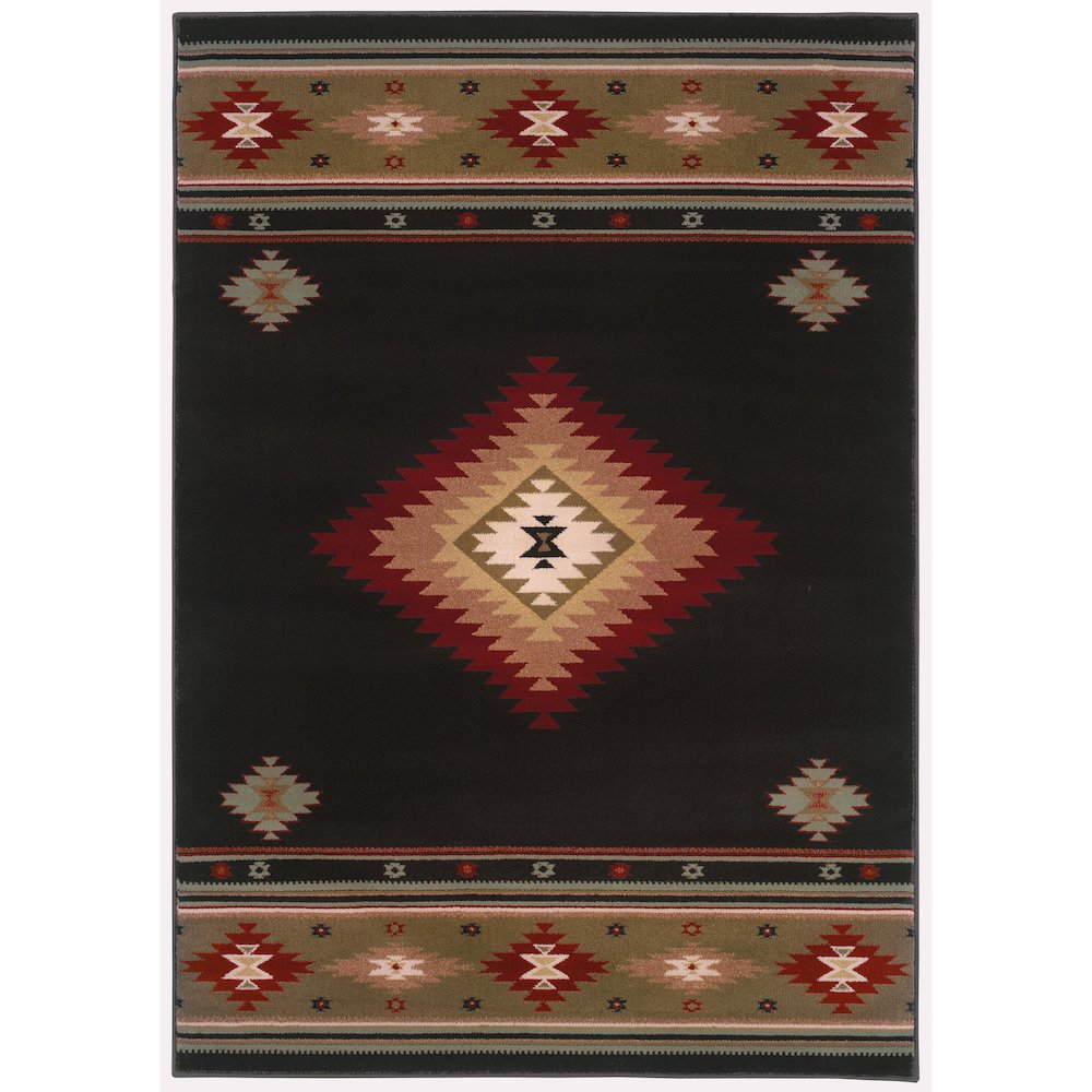 HUDSON Black 5' 3 X  7' 6 Area Rug. Picture 1