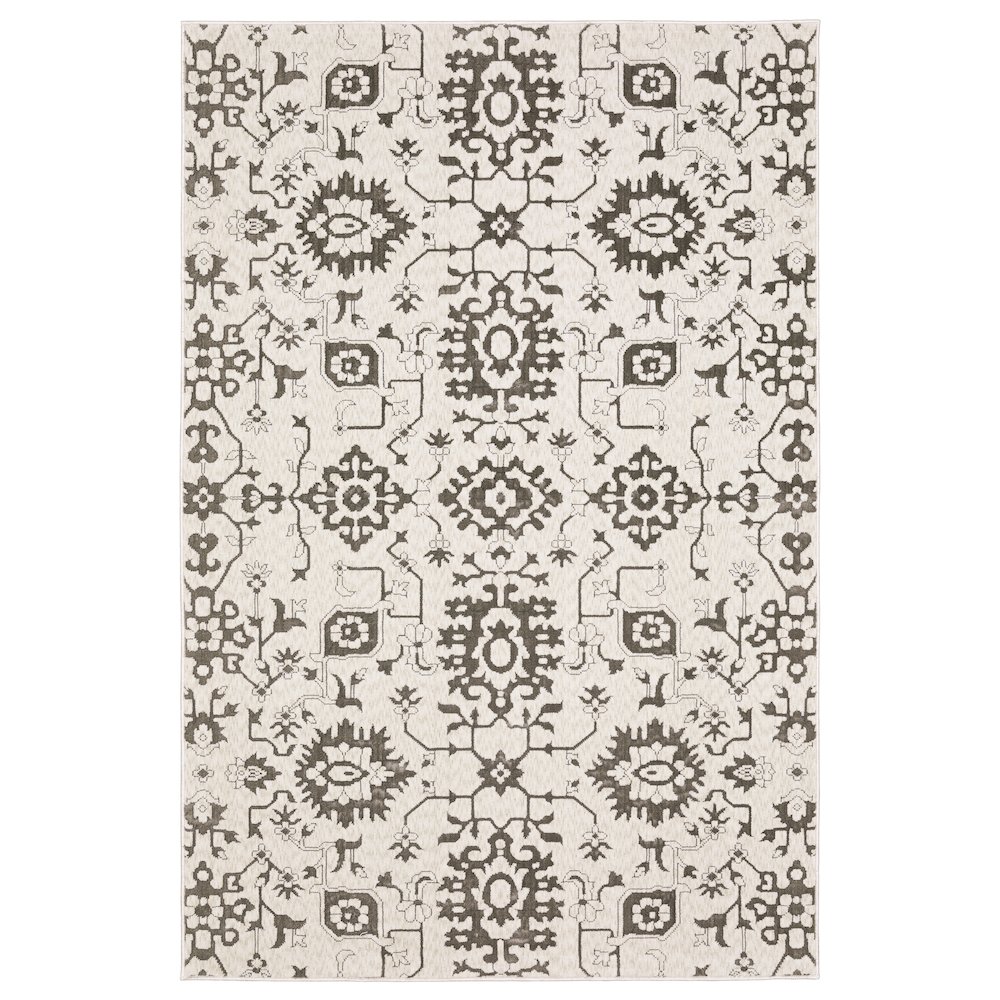 INTRIGUE Ivory 6' 7 X  9' 6 Area Rug. Picture 1