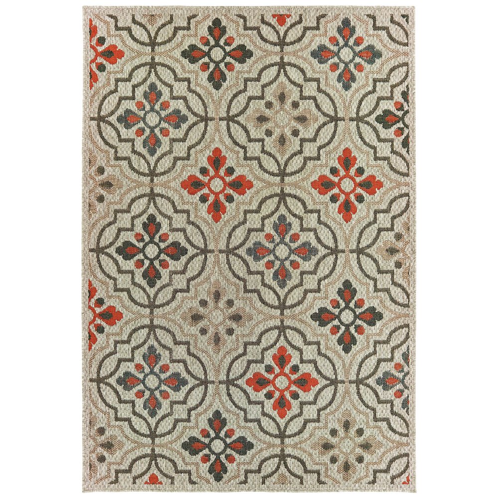 LATITUDE Grey 6' 7 X  9' 2 Area Rug. Picture 1