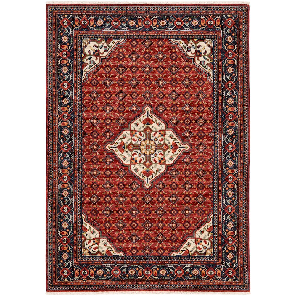 LILIHAN Red 5' 3 X  7' 6 Area Rug. Picture 1