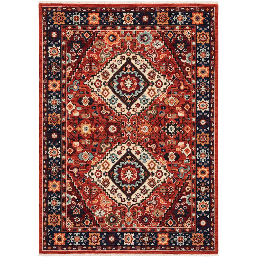 LILIHAN Red 5' 3 X  7' 6 Area Rug. Picture 1