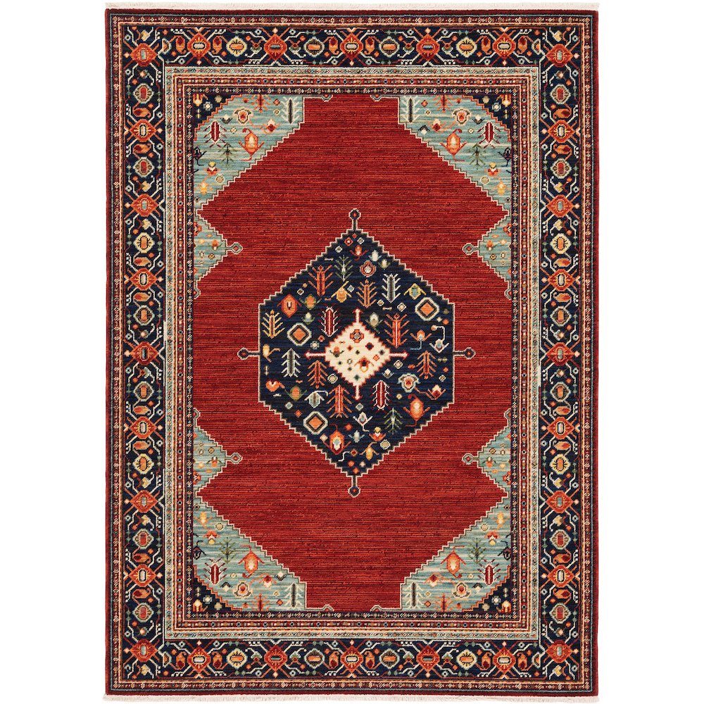 LILIHAN Red 5' 3 X  7' 6 Area Rug. Picture 1