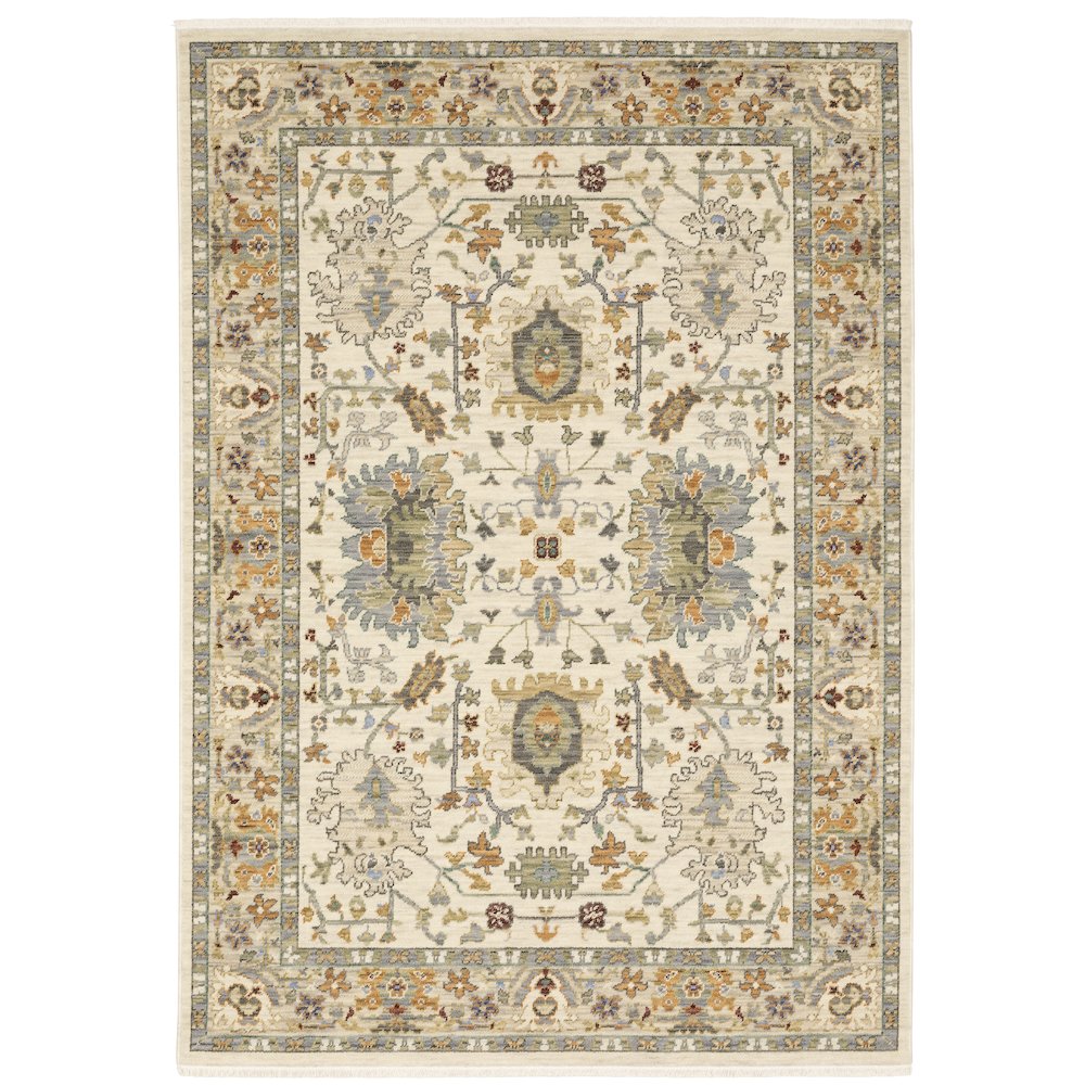 LUCCA Ivory 5' 3 X  7' 6 Area Rug. Picture 1