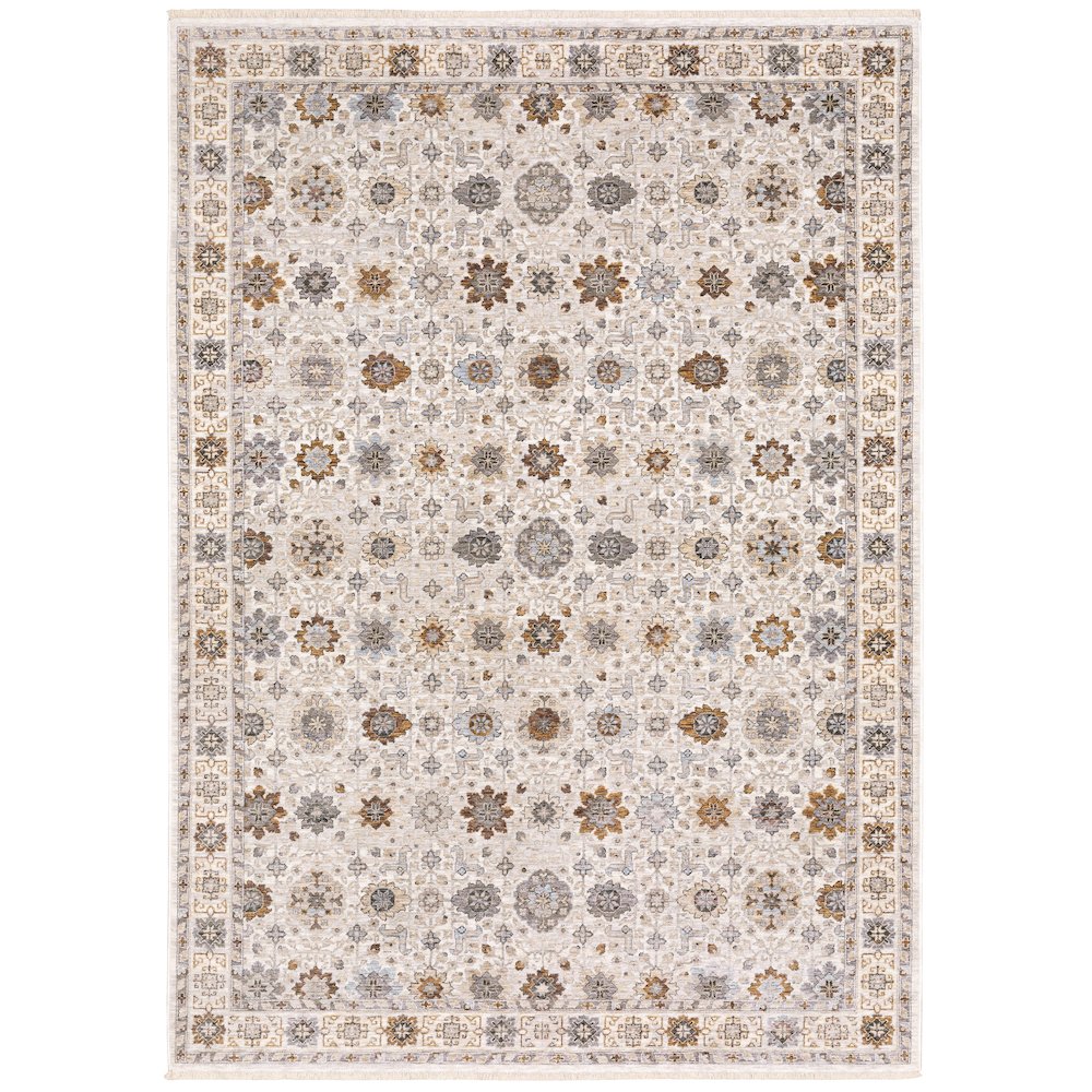 MAHARAJA Ivory 5' 3 X  7' 6 Area Rug. Picture 1