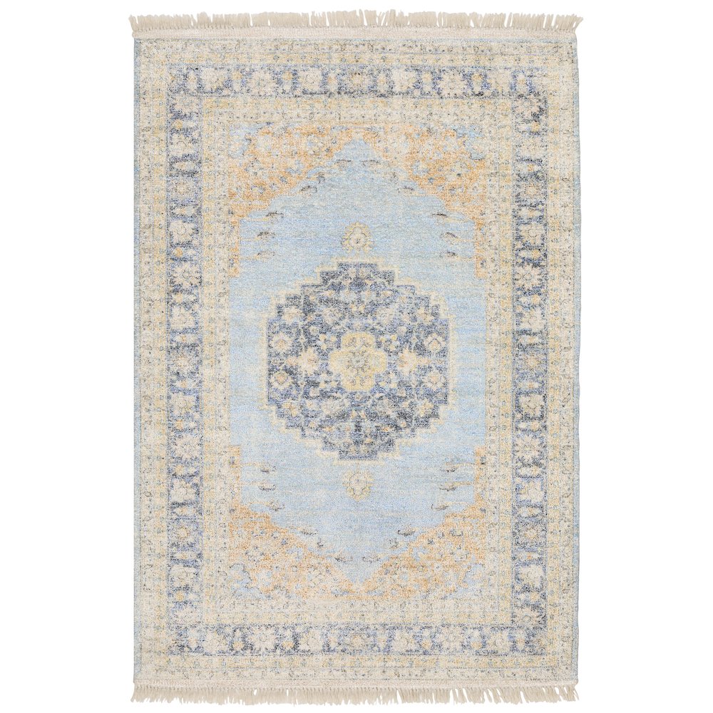 MALABAR Blue 10' X 13' Area Rug. Picture 1