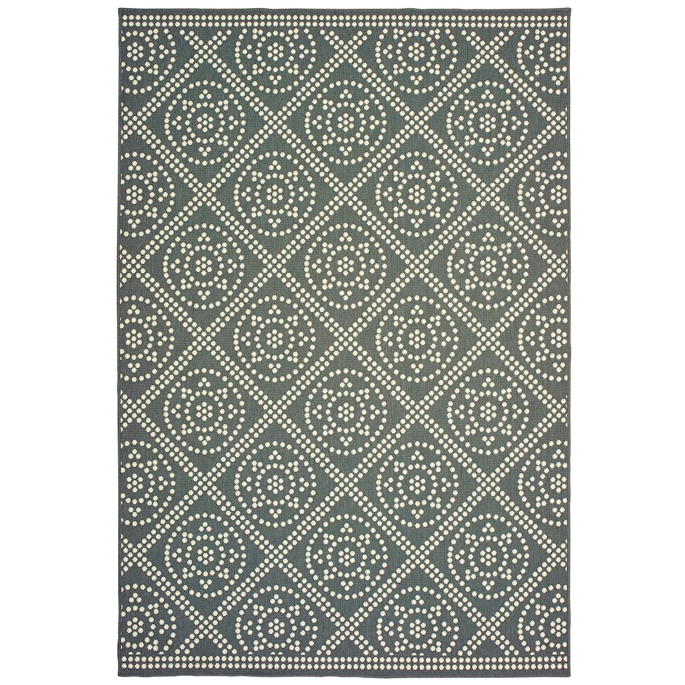 MARINA Grey 3' 7 X  5' 6 Area Rug. Picture 1