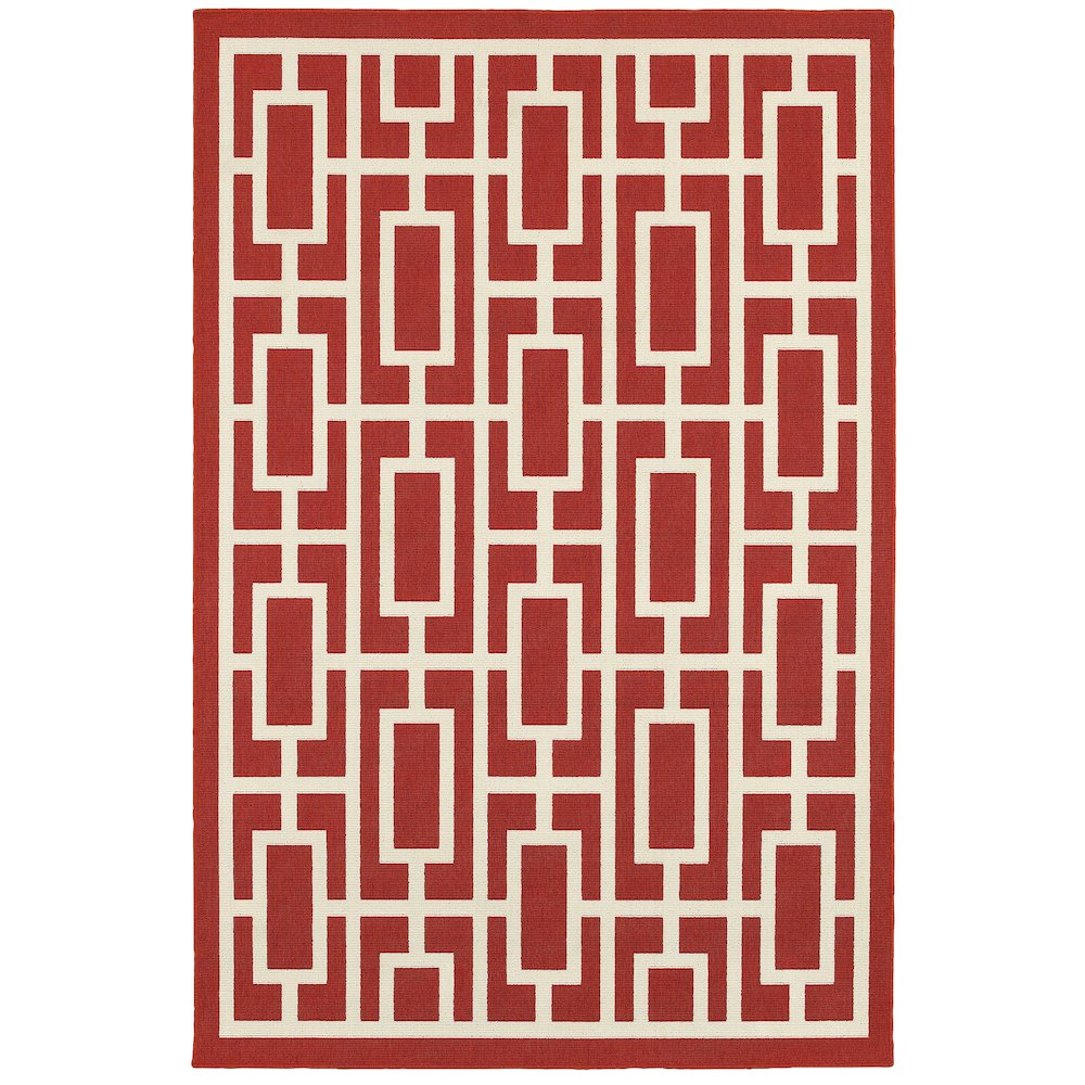 MERIDIAN Red 5' 3 X  7' 6 Area Rug. Picture 1