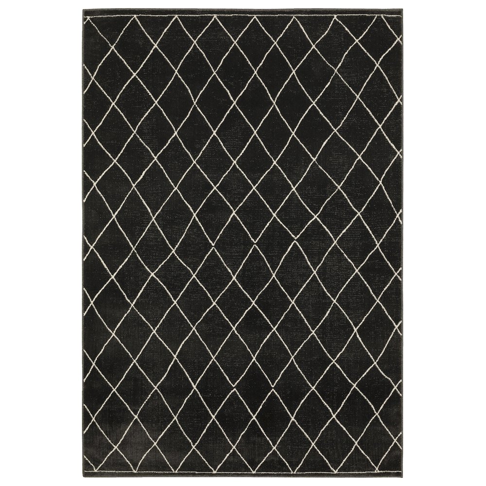 RAYLAN Black 5' 3 X  7' 6 Area Rug. Picture 1