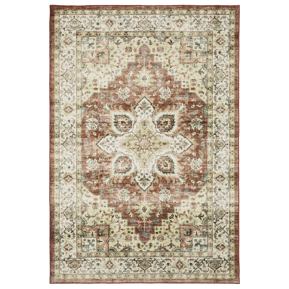 SUMTER Red 5' X  7' Area Rug. Picture 1