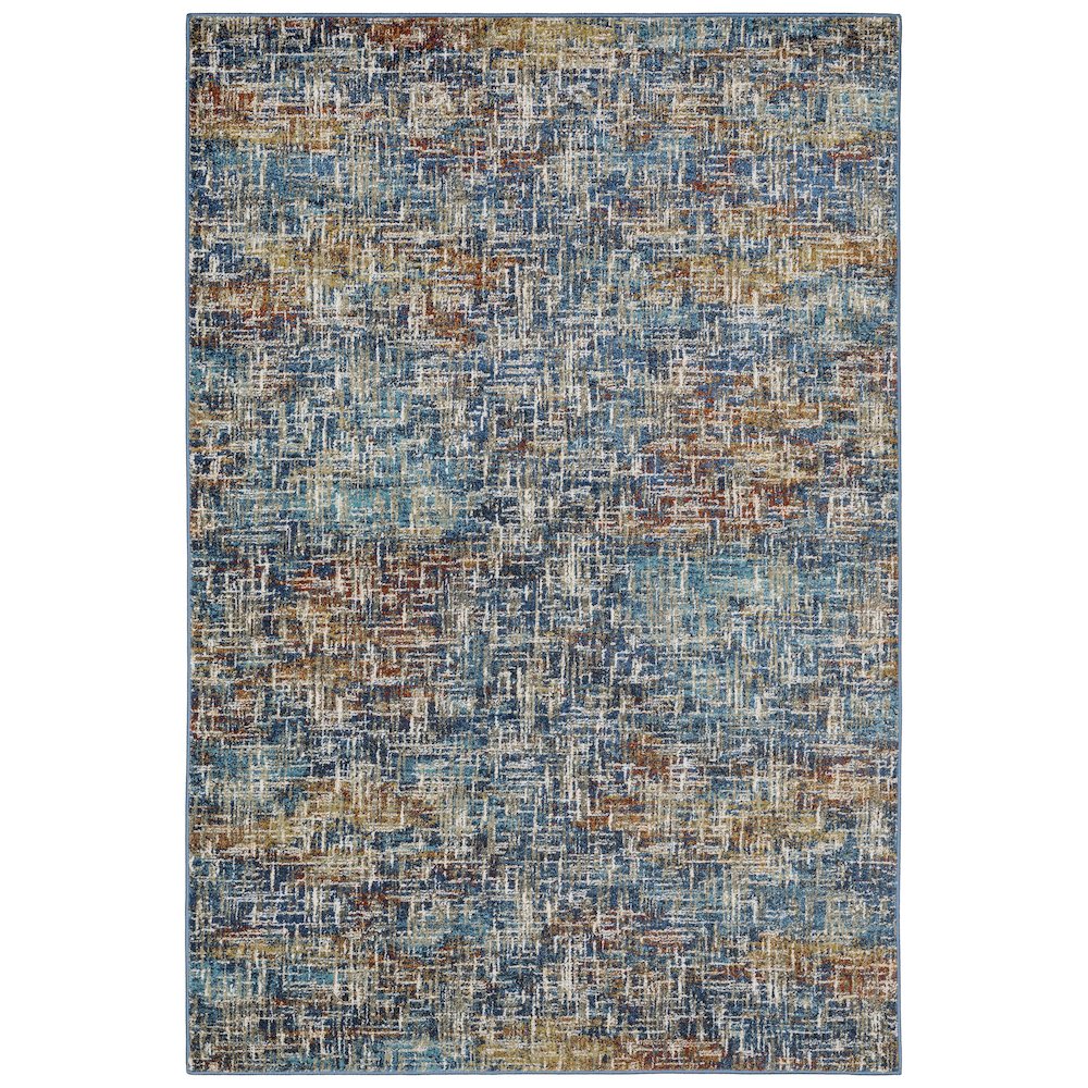 VENICE Blue 6' 7 X  9' 2 Area Rug. Picture 1