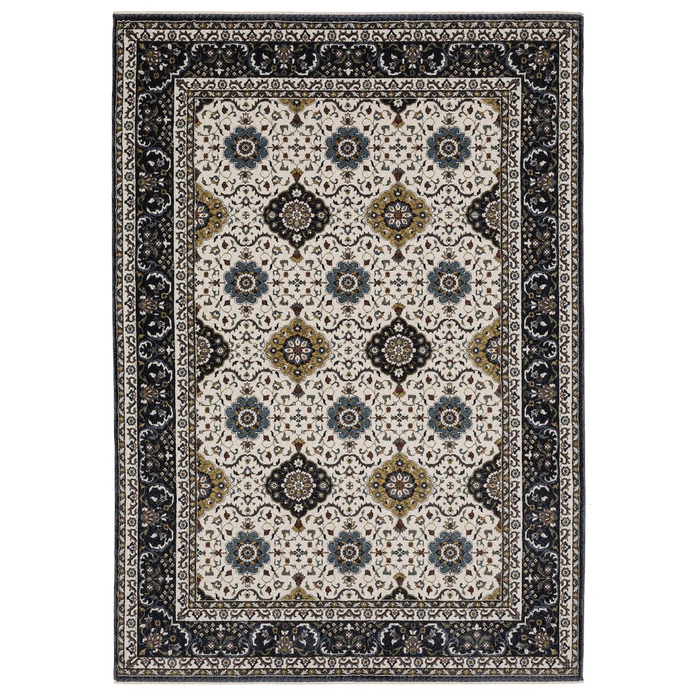 VIVIAN VI04D5' 3" X  7' 6" Ivory color rug. Picture 1