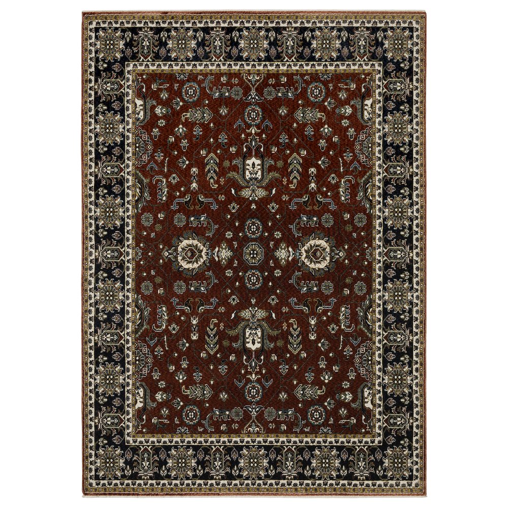 VIVIAN VI05X5' 3" X  7' 6" Red color rug. Picture 1