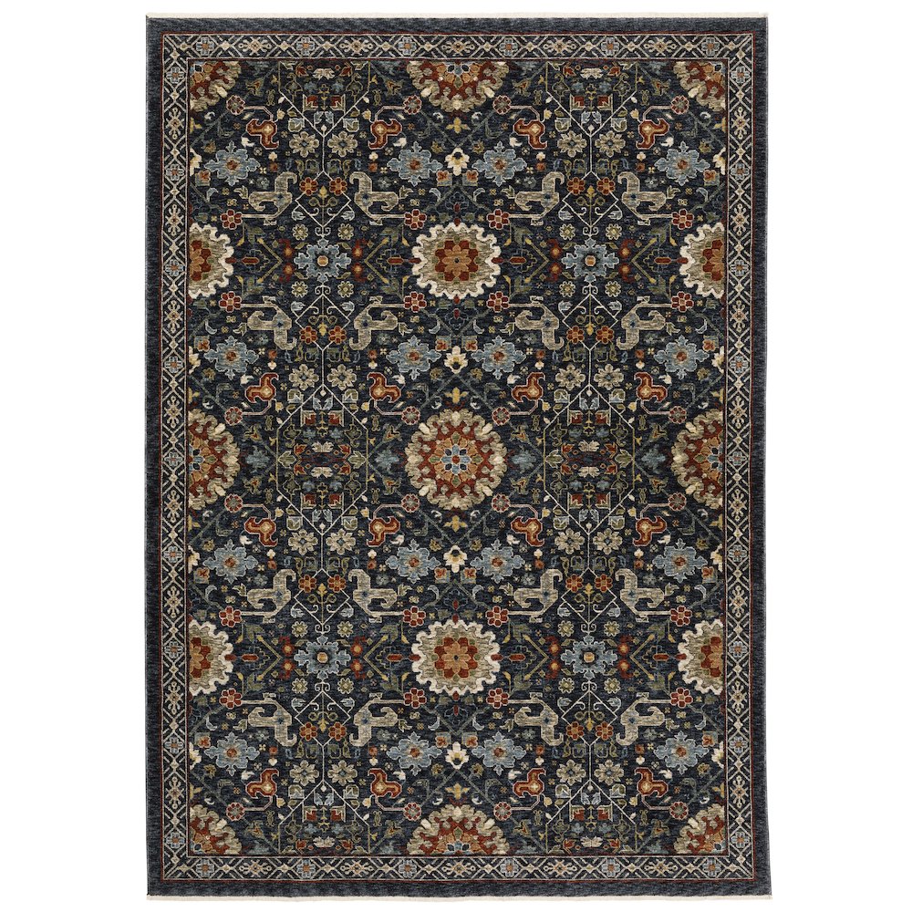 ABERDEEN Blue 6' 7 X  9' 6 Area Rug. Picture 1