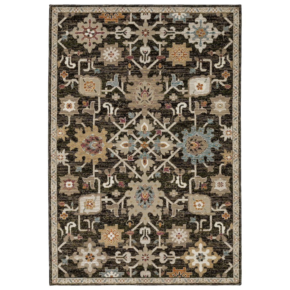 ANDORRA Brown 6' 7 X  9' 6 Area Rug. Picture 1