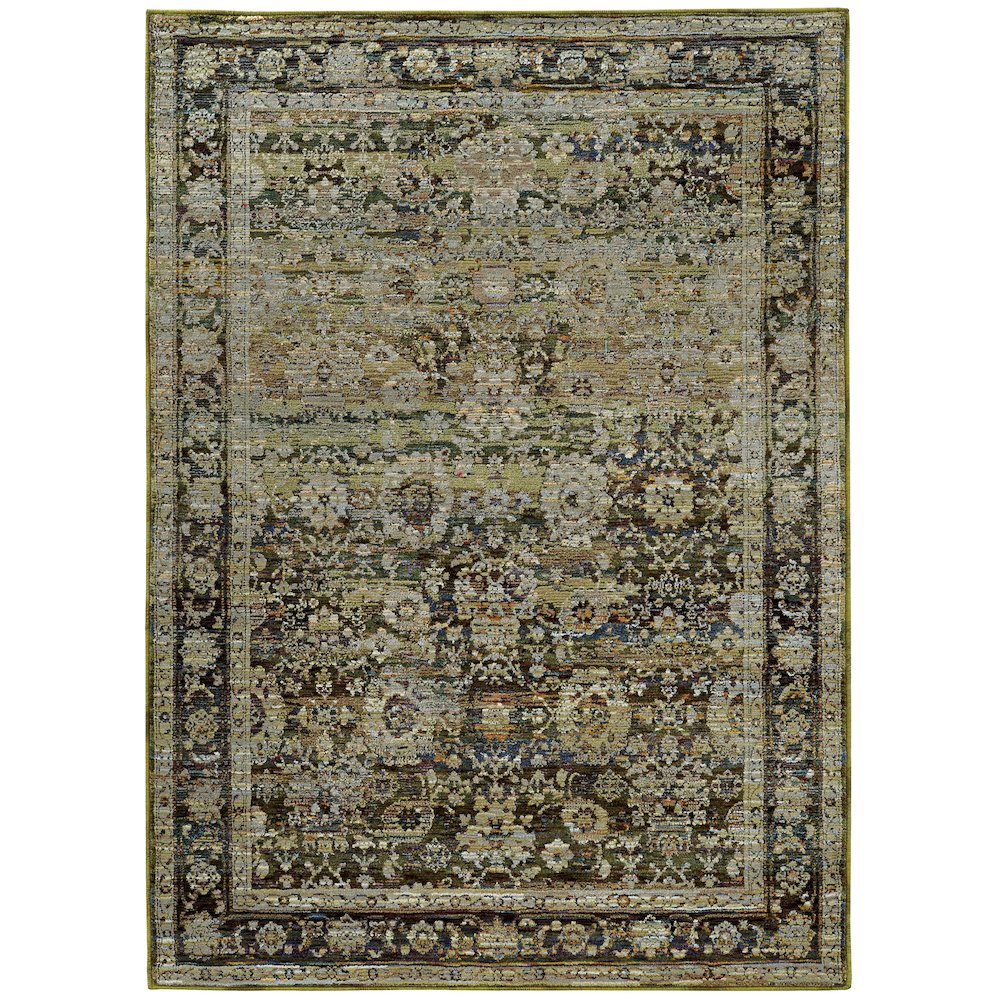 ANDORRA Green 6' 7 X  9' 6 Area Rug. Picture 1