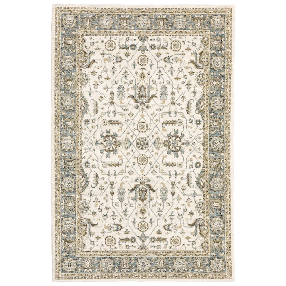 ANDORRA Ivory 6' 7 X  9' 6 Area Rug. Picture 1