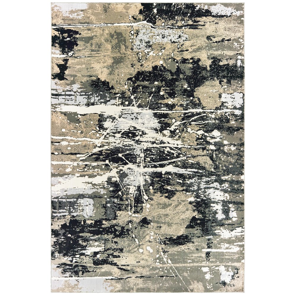 BOWEN Black 7'10 X 10'10 Area Rug. Picture 1