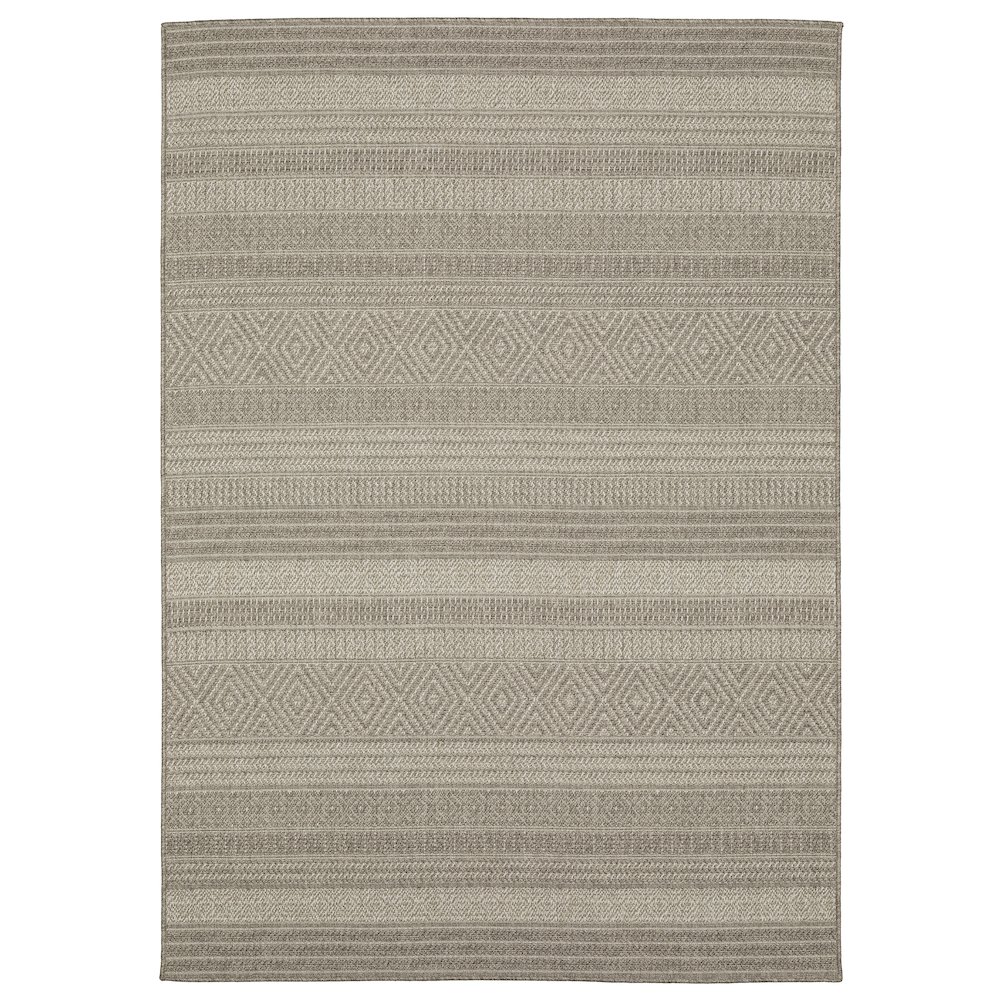 CAICOS Grey 9'10 X 12'10 Area Rug. Picture 1