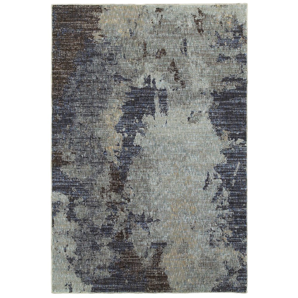 EVOLUTION Navy 6' 7 X  9' 6 Area Rug. Picture 1