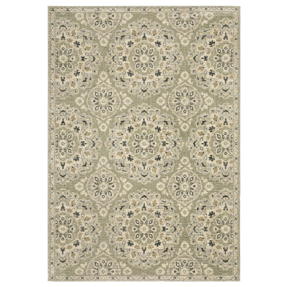 FLORENCE Green 9'10 X 12'10 Area Rug. Picture 1
