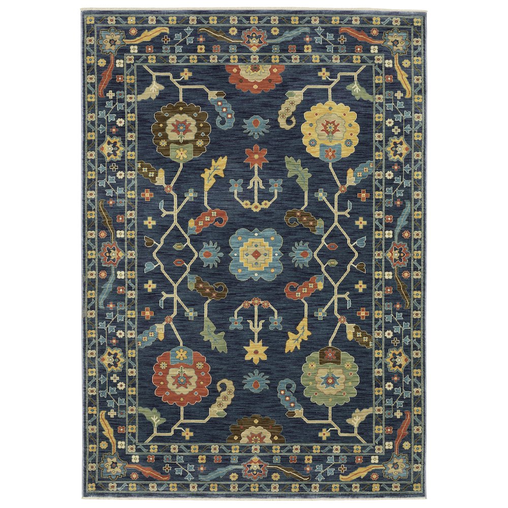 FRANCESCA Blue 7'10 X 10'10 Area Rug. Picture 1
