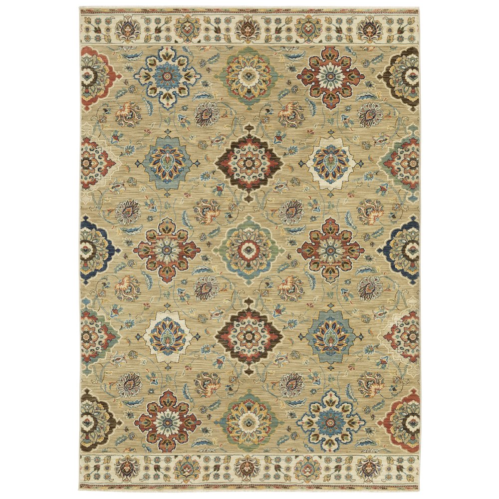 FRANCESCA Beige 5' 3 X  7' 6 Area Rug. Picture 1
