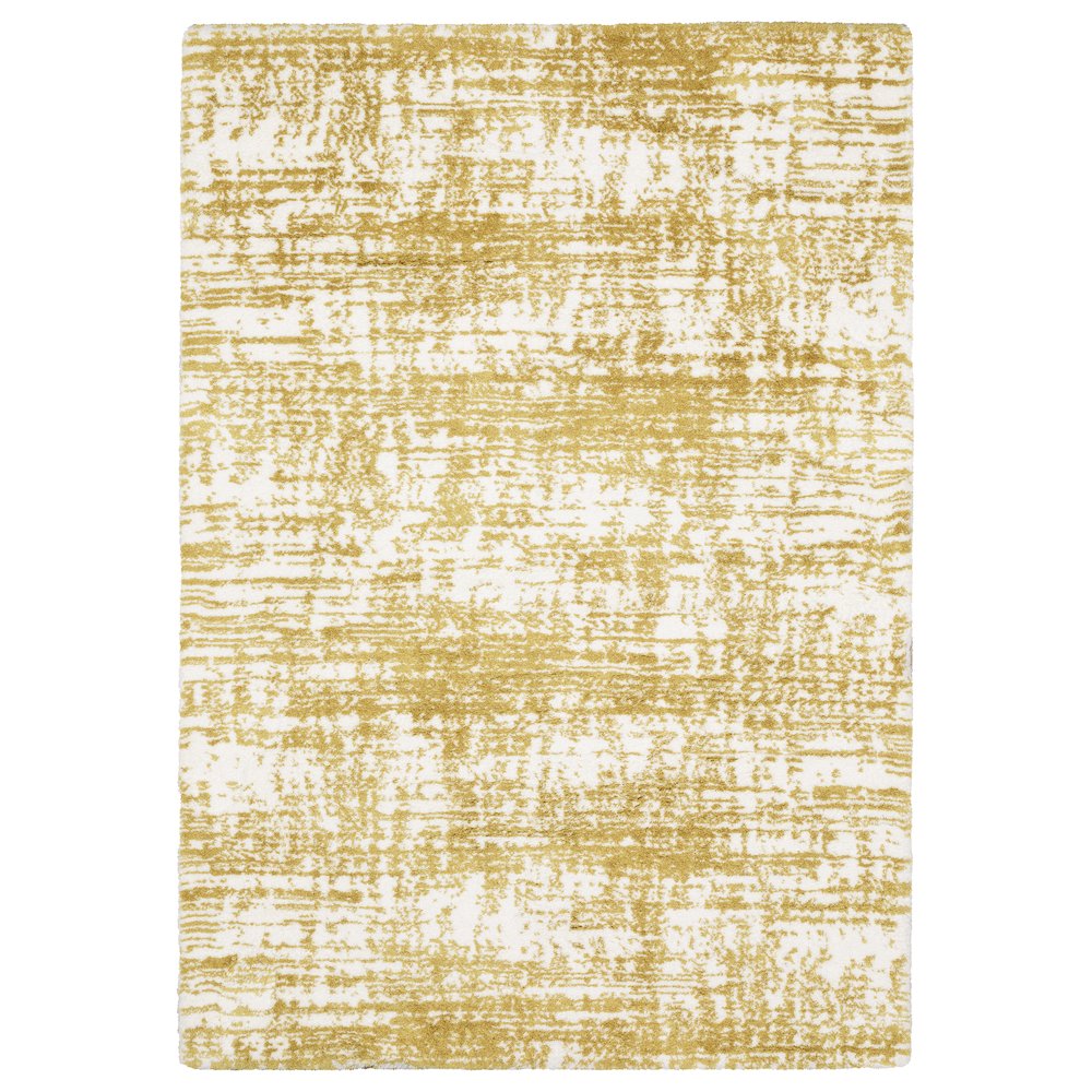 5X8 Casual Rug Made of Polyester, Gold color. Picture 1