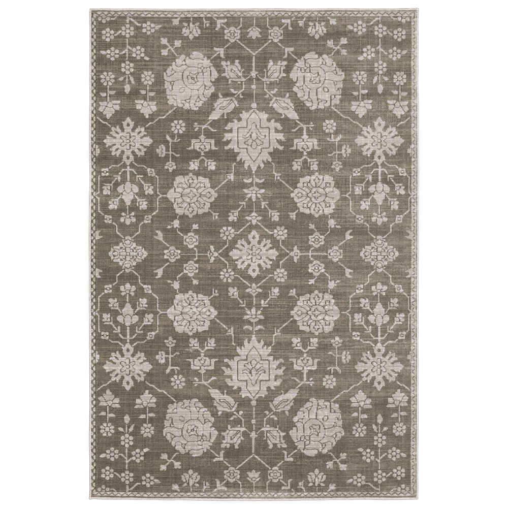 INTRIGUE Grey 9'10 X 12'10 Area Rug. Picture 1