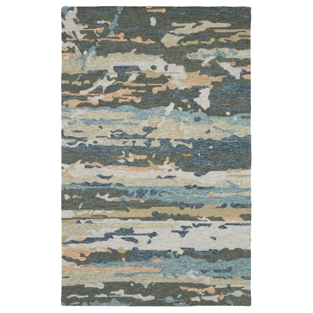 10X13 Contemporary Rug Made of Wool, Grey color. Picture 1