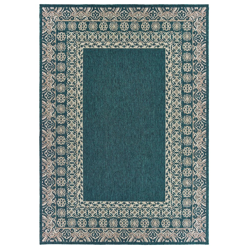 LATITUDE Blue 7'10 X 10' Area Rug. Picture 1