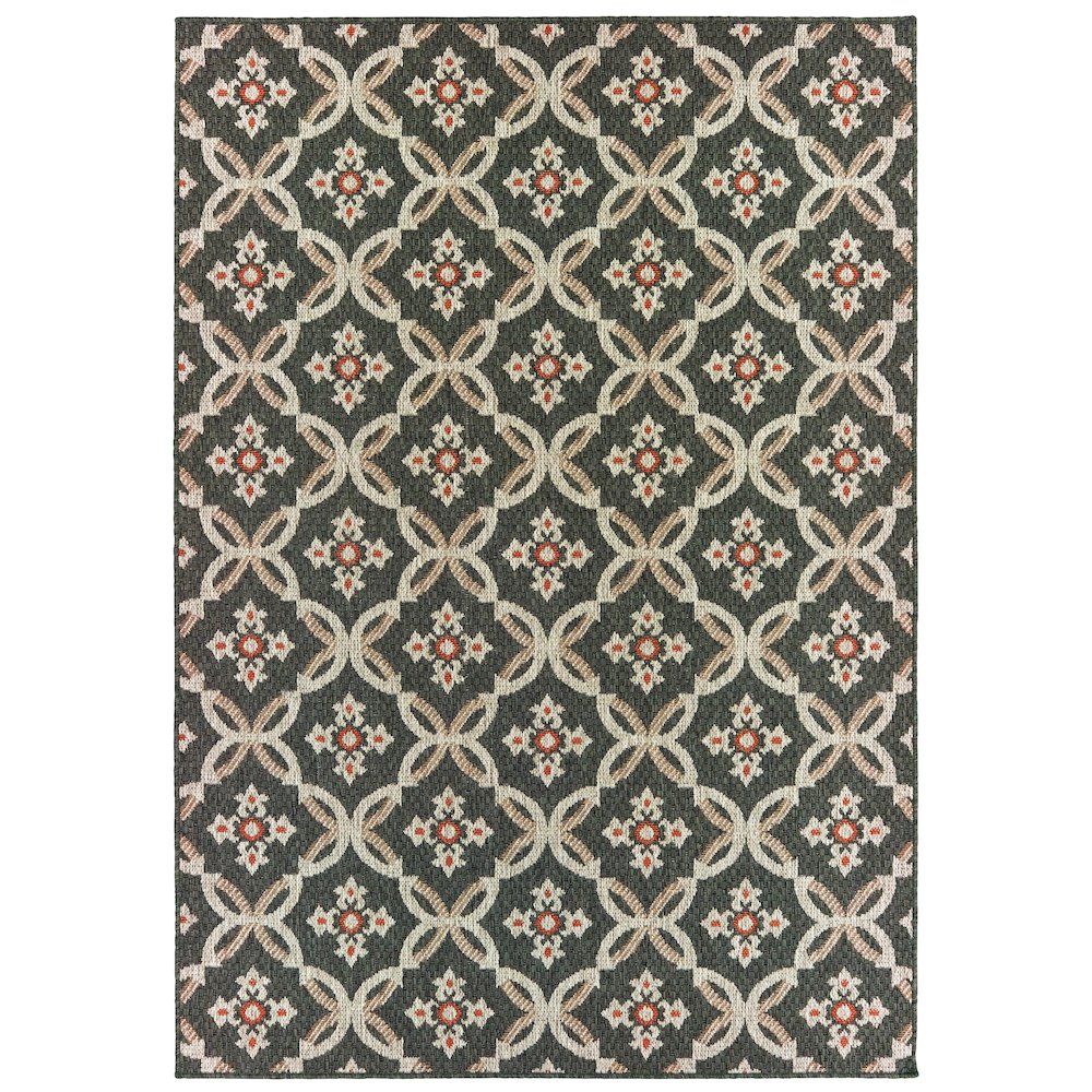 LATITUDE Grey 7'10 X 10' Area Rug. Picture 1