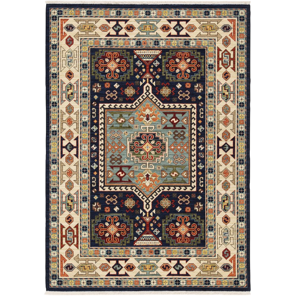 LILIHAN Blue 6' 7 X  9' 6 Area Rug. Picture 1