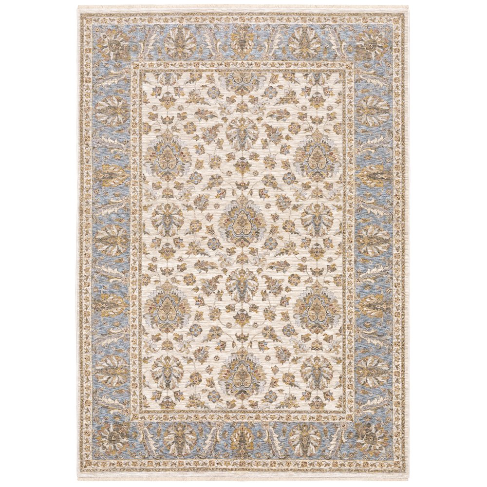 MAHARAJA Ivory 6' 7 X  9' 6 Area Rug. Picture 1