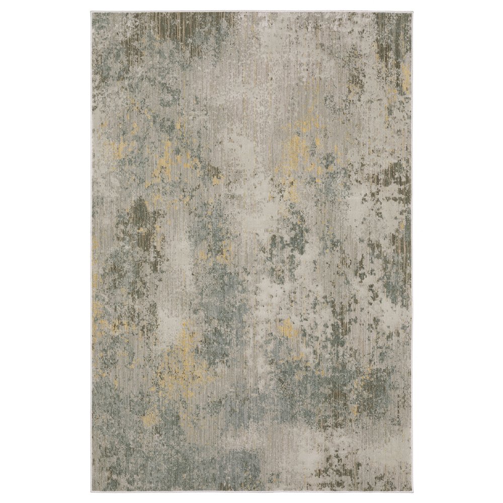 Contemporary Rug 6' 7" X  9' 6" Size in Beige/ Yellow Color. Picture 1