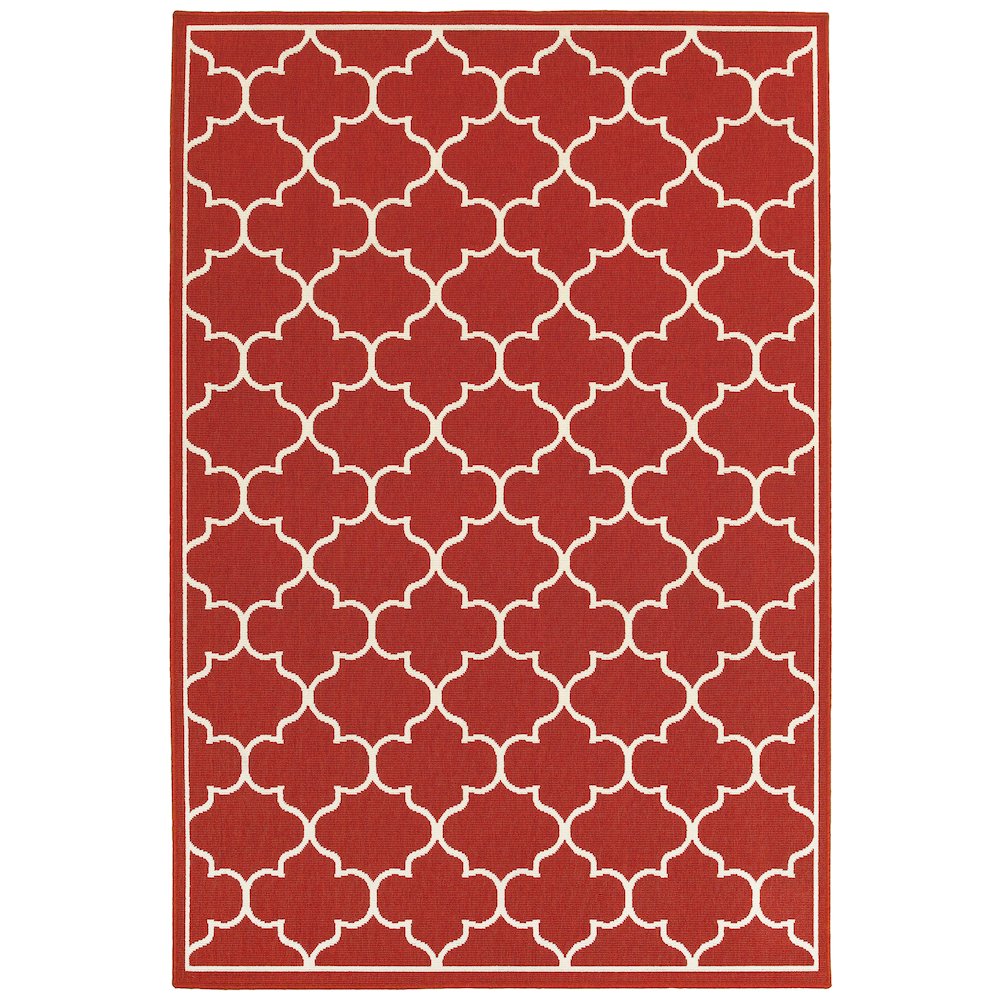 MERIDIAN Red 6' 7 X  9' 6 Area Rug. Picture 1