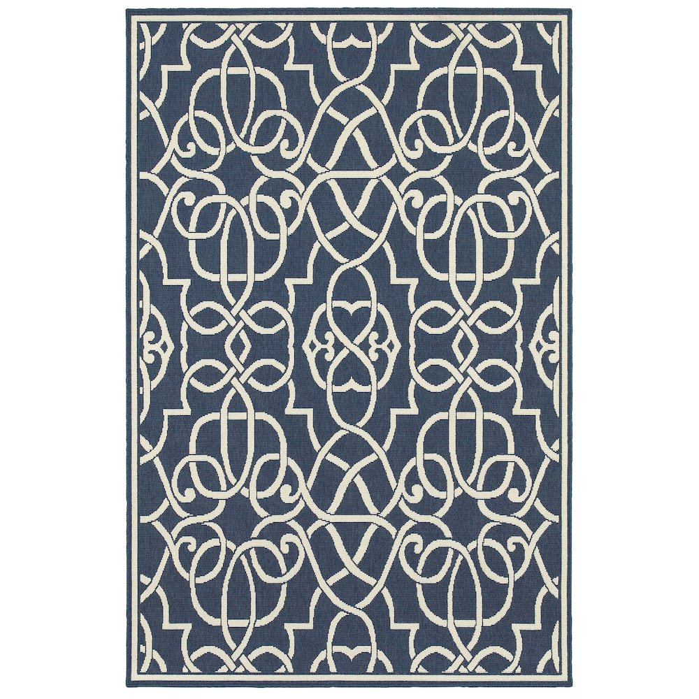 MERIDIAN Navy 6' 7 X  9' 6 Area Rug. Picture 1