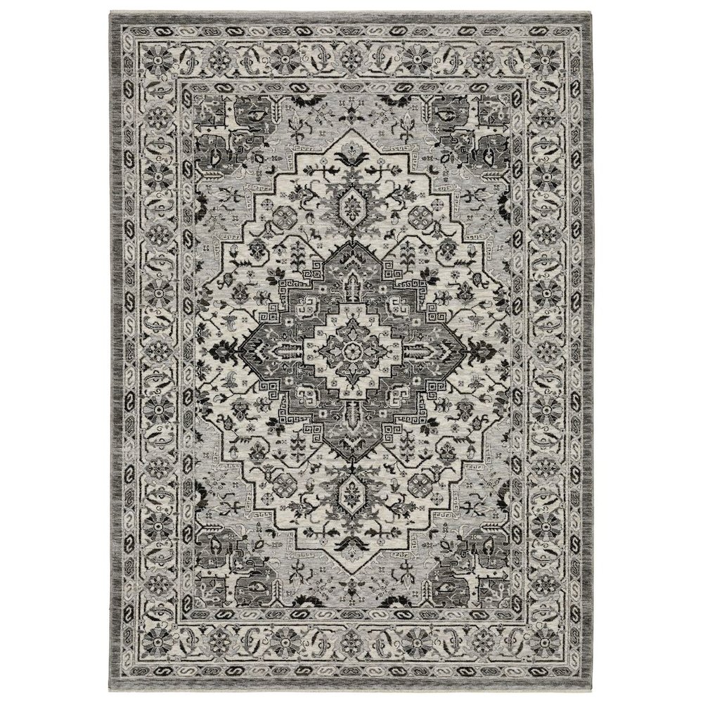 CHAMBERLAIN CH10L6' 7" X  9' 6" Grey color rug. Picture 1