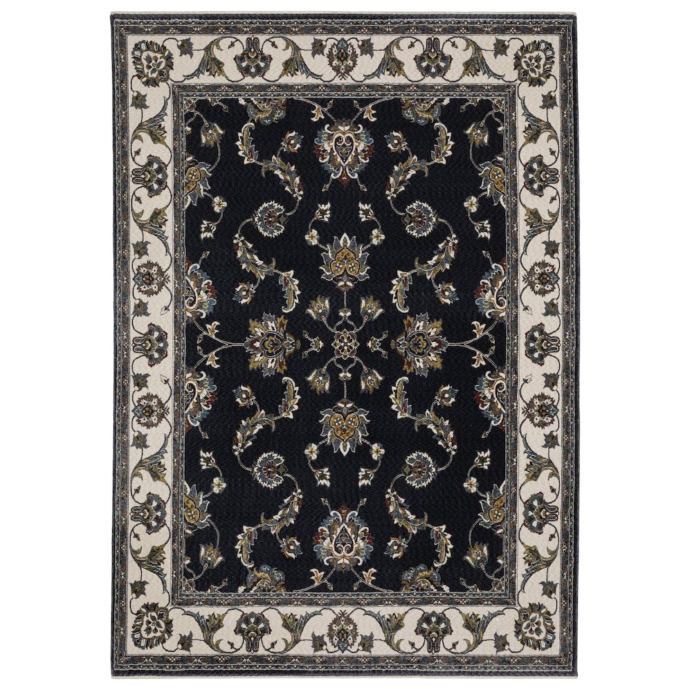 VIVIAN VI01B6' 7" X  9' 6" Navy color rug. Picture 1