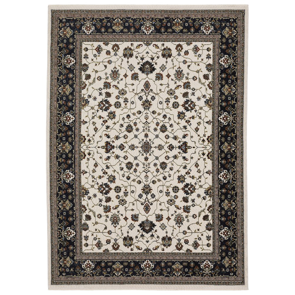 VIVIAN VI02B6' 7" X  9' 6" Ivory color rug. Picture 1