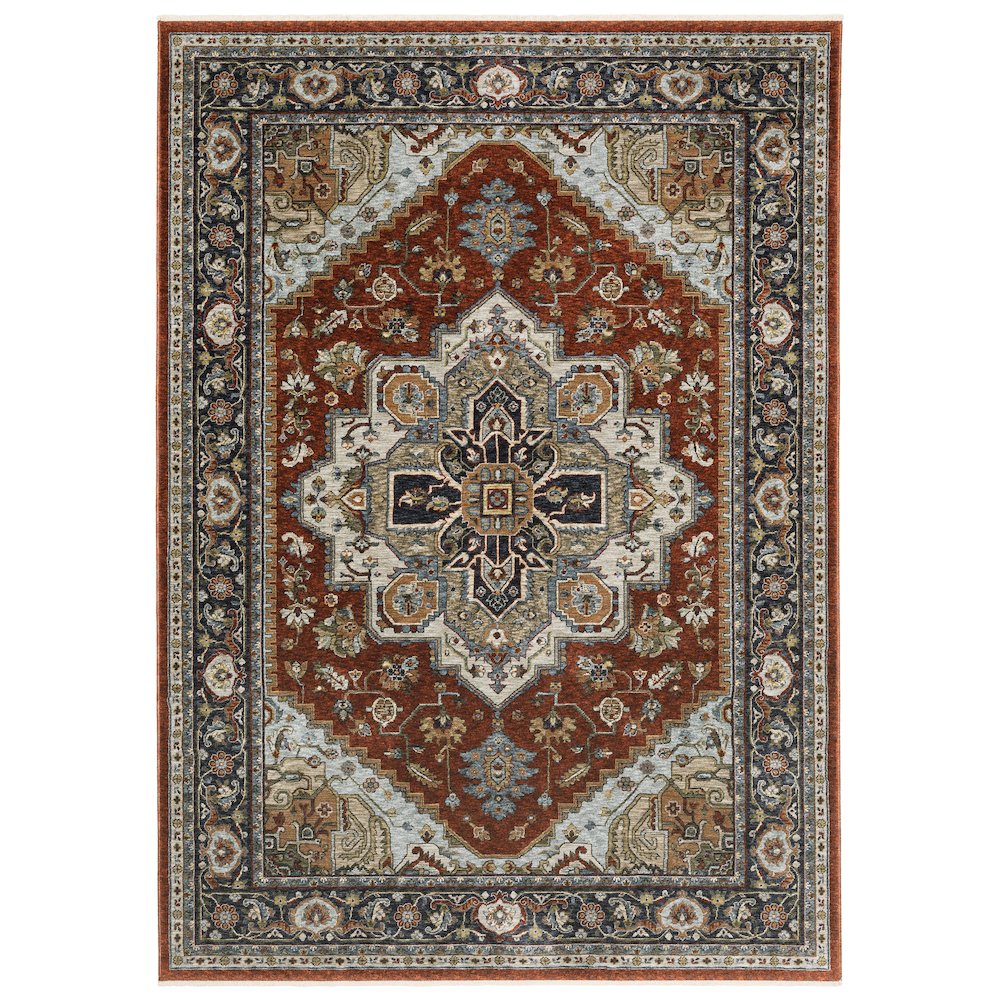 ABERDEEN Red 7'10 X 10'10 Area Rug. Picture 1