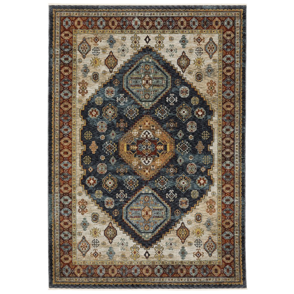 ABERDEEN Blue 9'10 X 12'10 Area Rug. Picture 1
