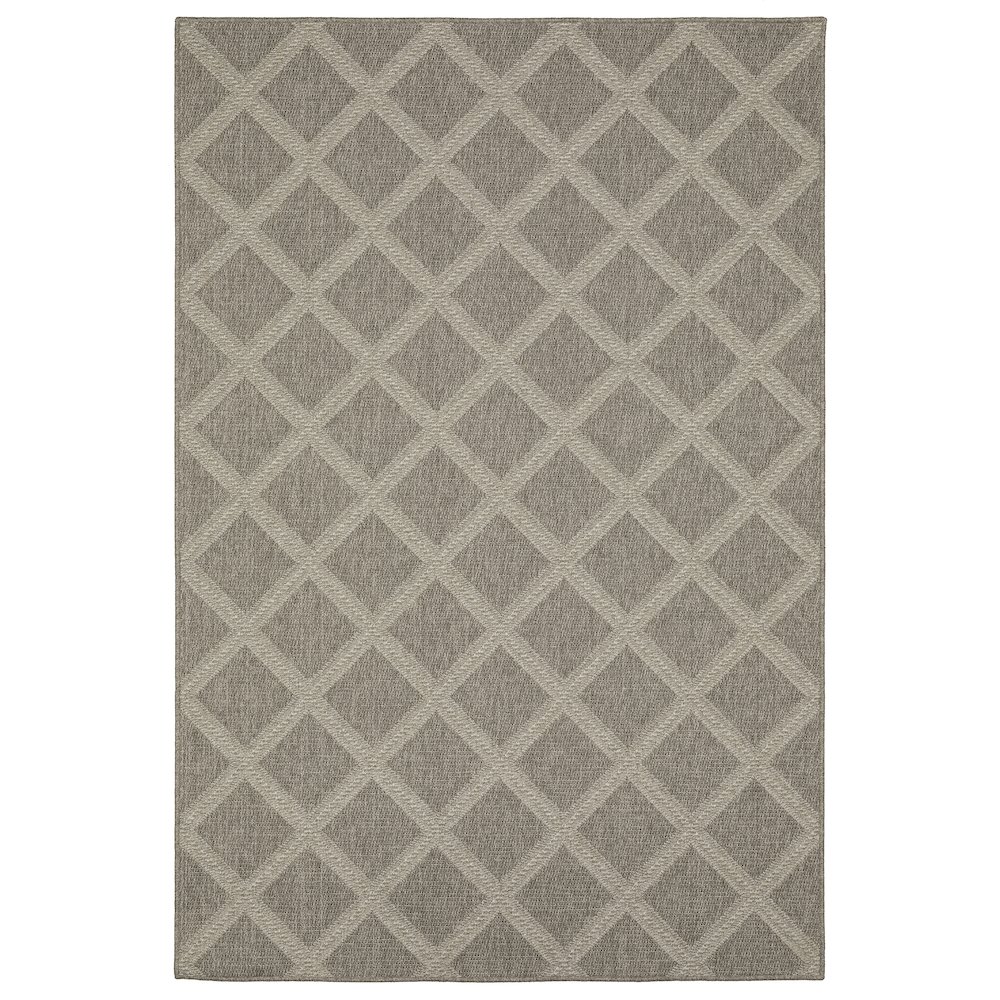 CAICOS Grey 9'10 X 12'10 Area Rug. Picture 1
