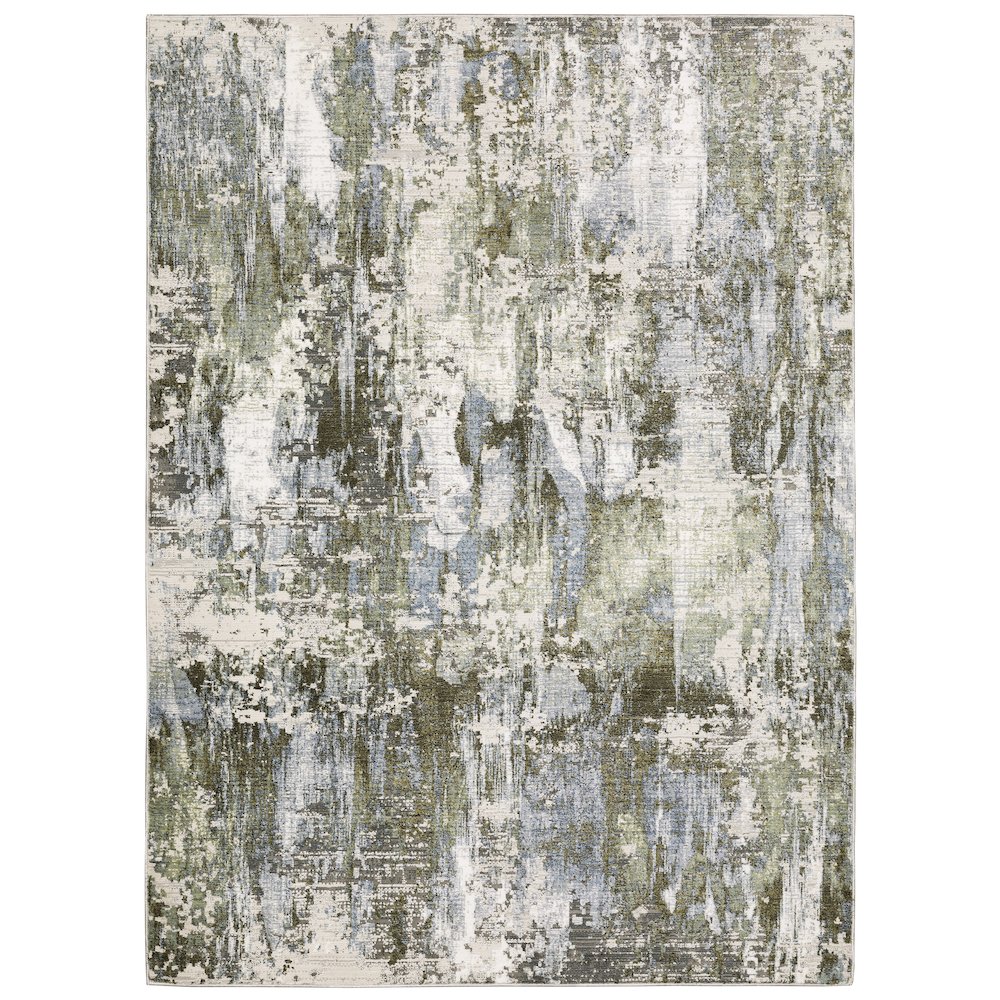CARAVAN Green 9'10 X 12'10 Area Rug. Picture 1
