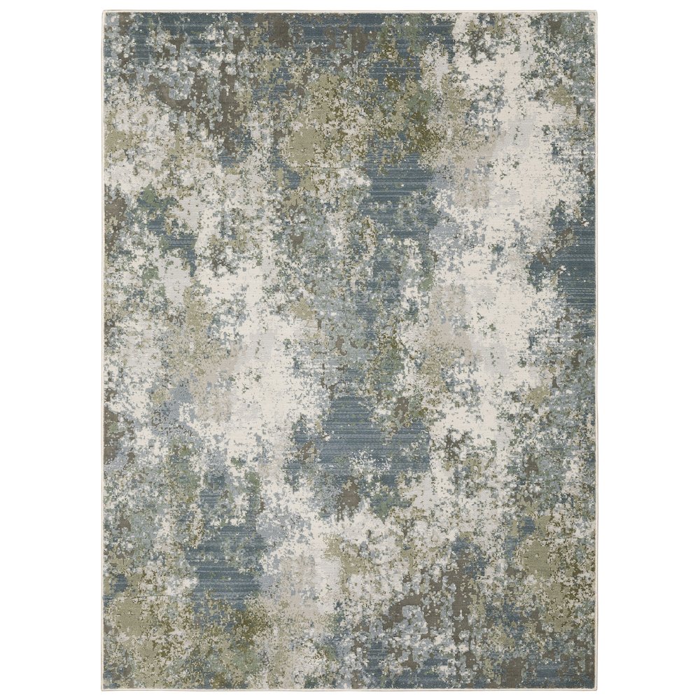 CARAVAN Blue 9'10 X 12'10 Area Rug. Picture 1