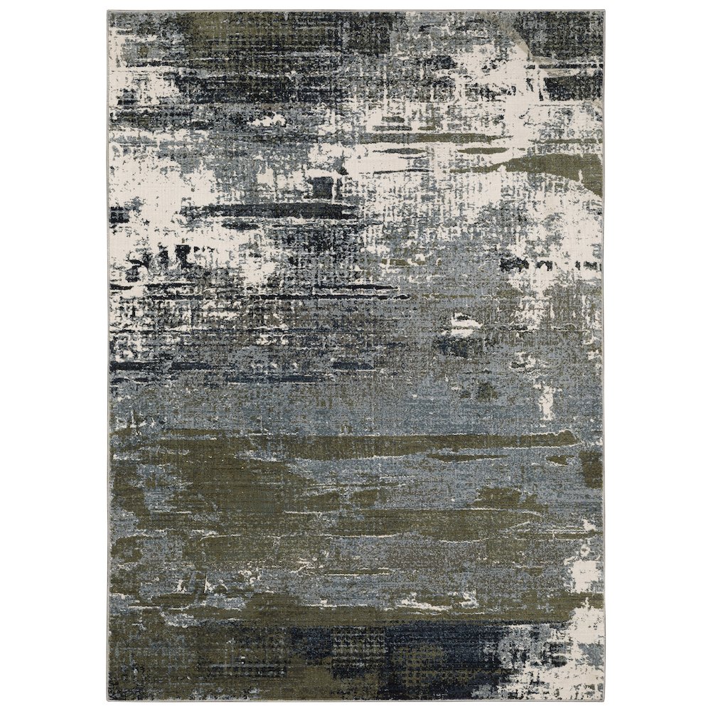 CARAVAN Blue 9'10 X 12'10 Area Rug. Picture 1