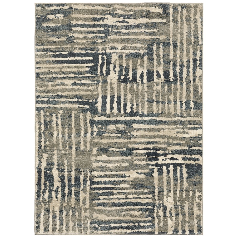 CARSON Blue 7'10 X 10' Area Rug. Picture 1