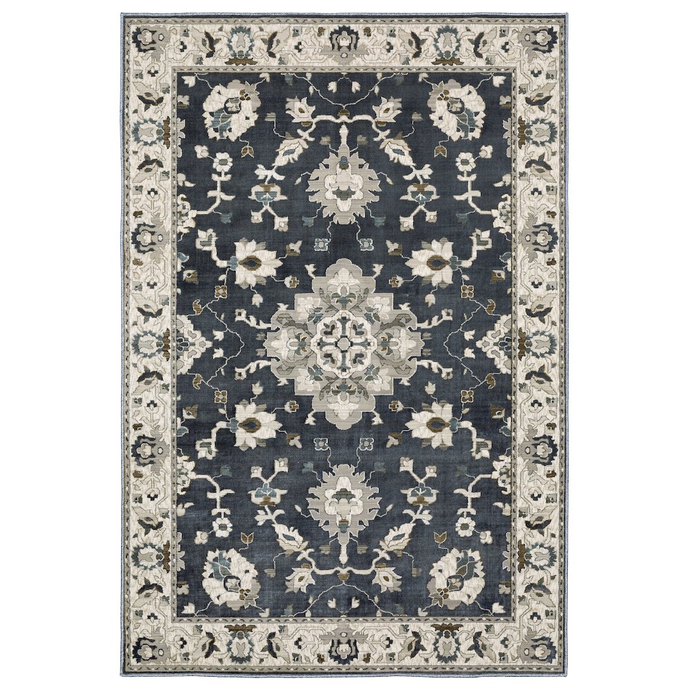 ELLINGTON Blue 9'10 X 12'10 Area Rug. Picture 1