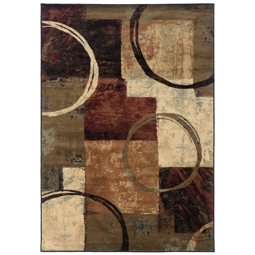 HUDSON Brown 7' 8 X 10'10 Area Rug. Picture 1