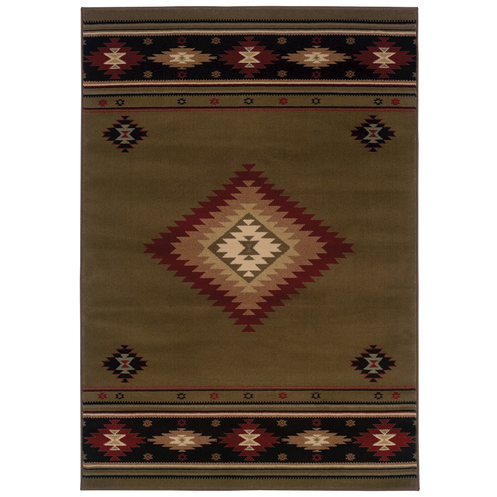 HUDSON Green 7' 8 X 10'10 Area Rug. Picture 1
