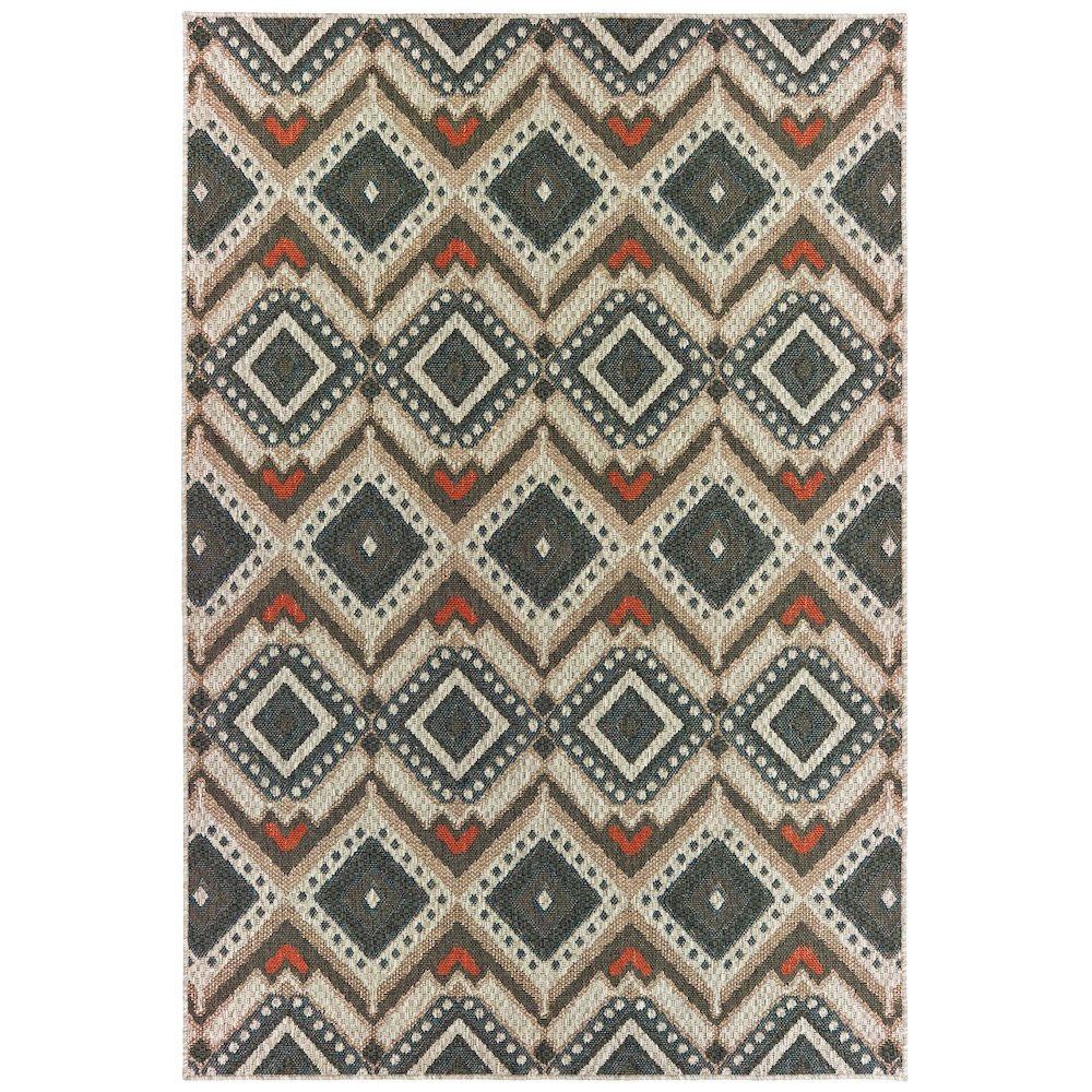 LATITUDE Grey 9'10 X 12'10 Area Rug. Picture 1